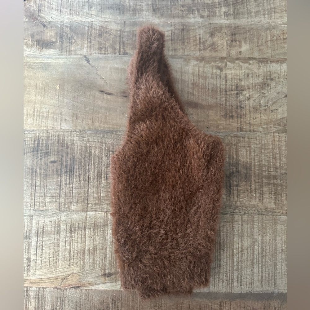 Reebok Brown Fluffy Bralette/ Crop top - Picture 3 of 9